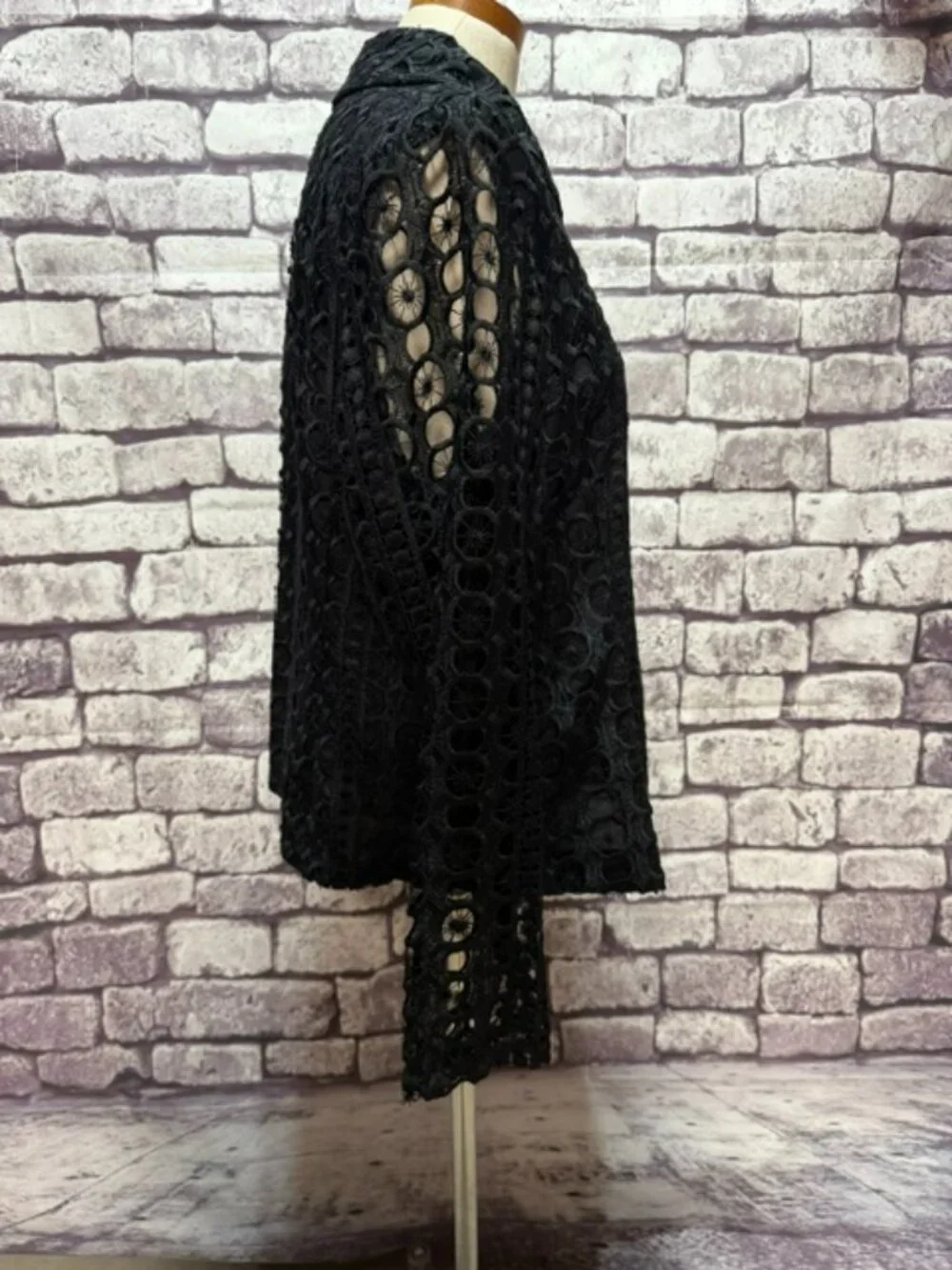 Stera NWT Black Long Sleeve Lace Jacket Size XL
